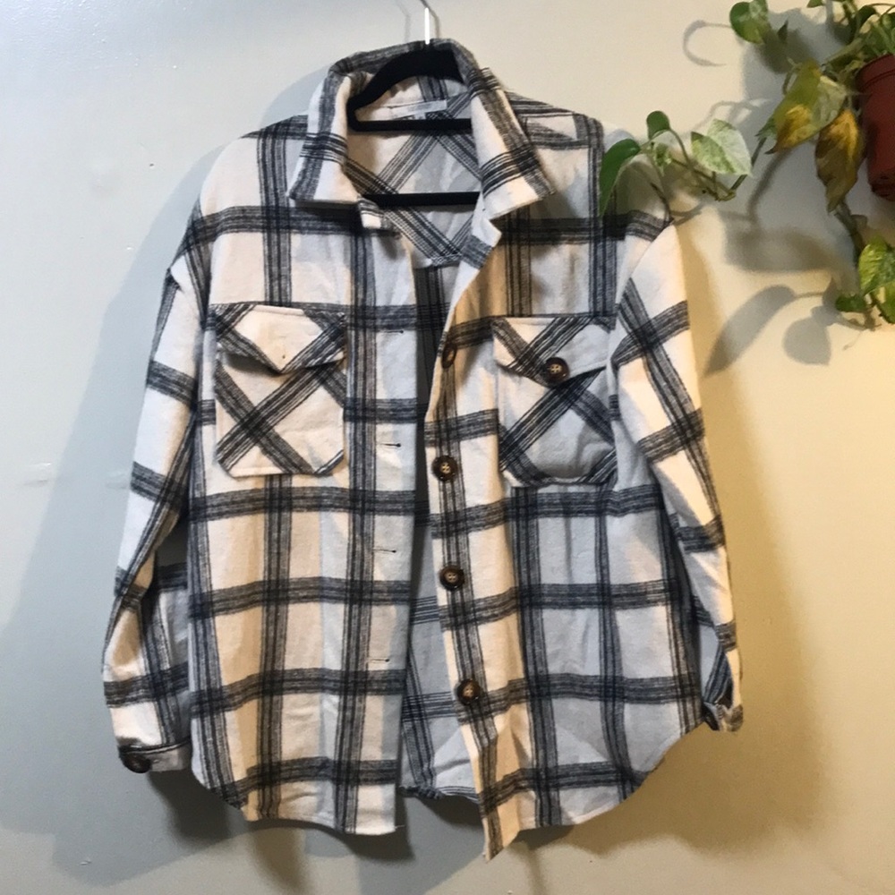 Plaid shacket